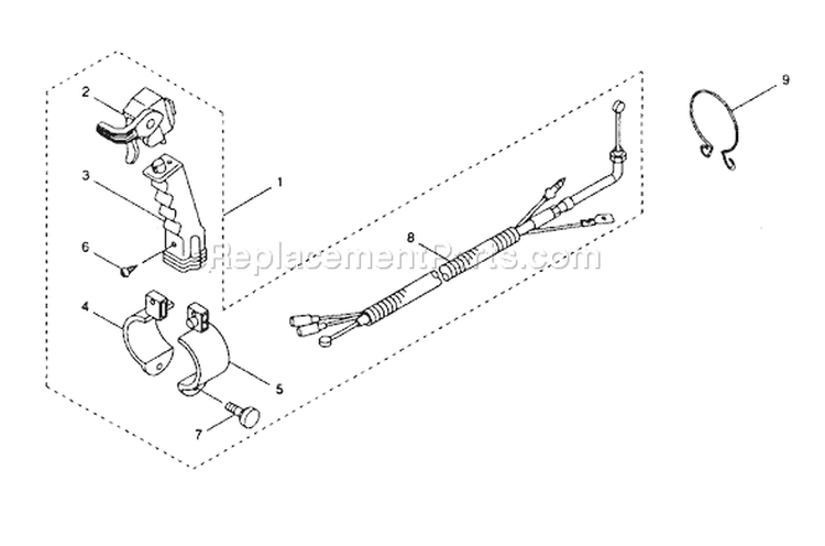 Page F Diagram and Parts List for TBL-4600  Tanaka Leaf Blower / Vacuum