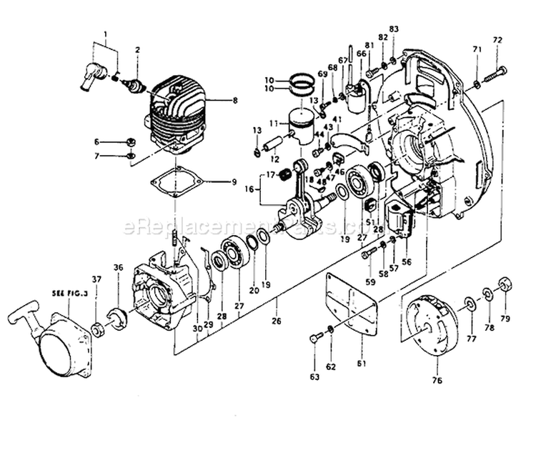 Page C Diagram and Parts List for TBL-500  Tanaka Leaf Blower / Vacuum