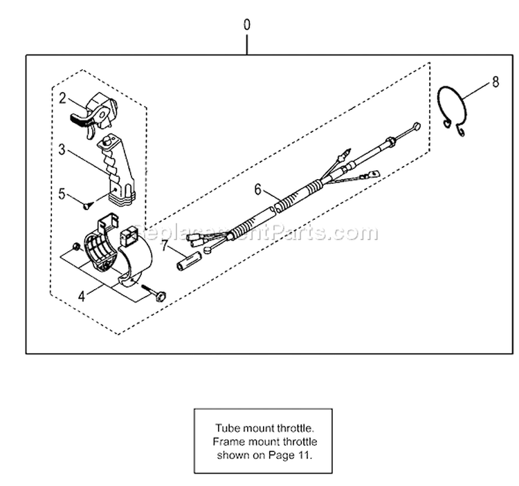 Page J Diagram and Parts List for TBL-7600R  Tanaka Leaf Blower / Vacuum