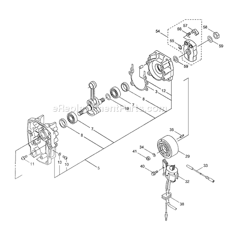 Page D Diagram and Parts List for TBL-7600R  Tanaka Leaf Blower / Vacuum