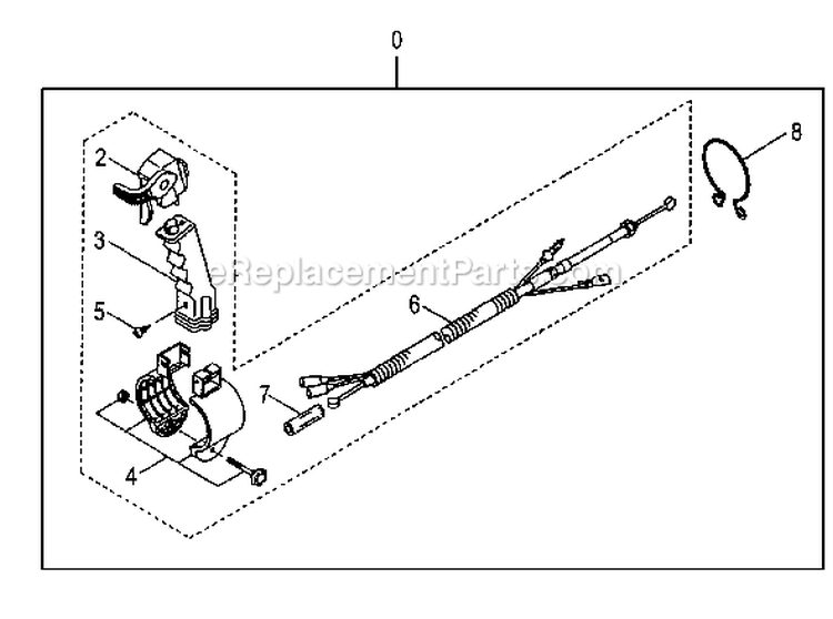 Page J Diagram and Parts List for TBL-7600  Tanaka Leaf Blower / Vacuum