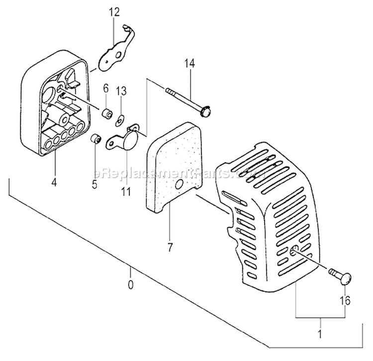 Page A Diagram and Parts List for TC-355  Tanaka Engine