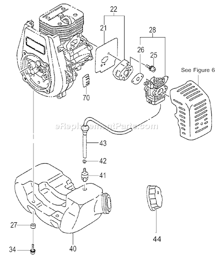 Page E Diagram and Parts List for TC-355  Tanaka Engine