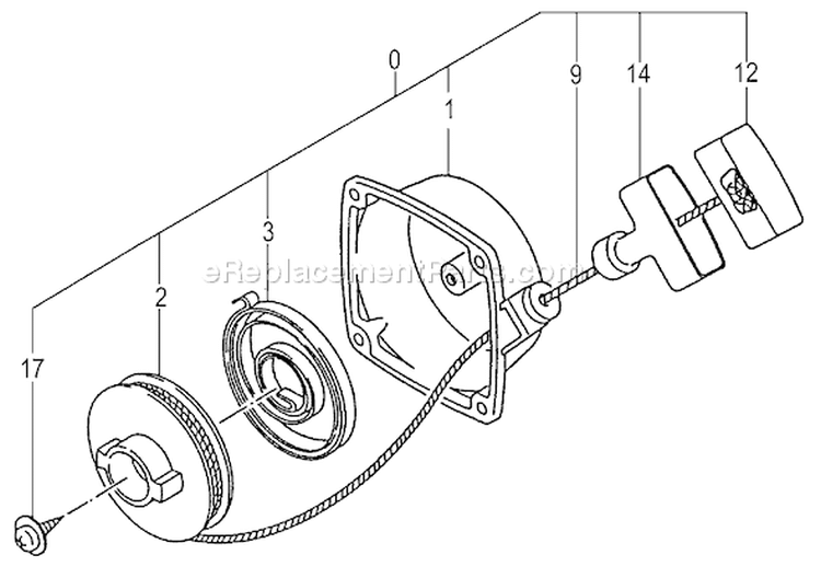 Page H Diagram and Parts List for TC-4700  Tanaka Engine