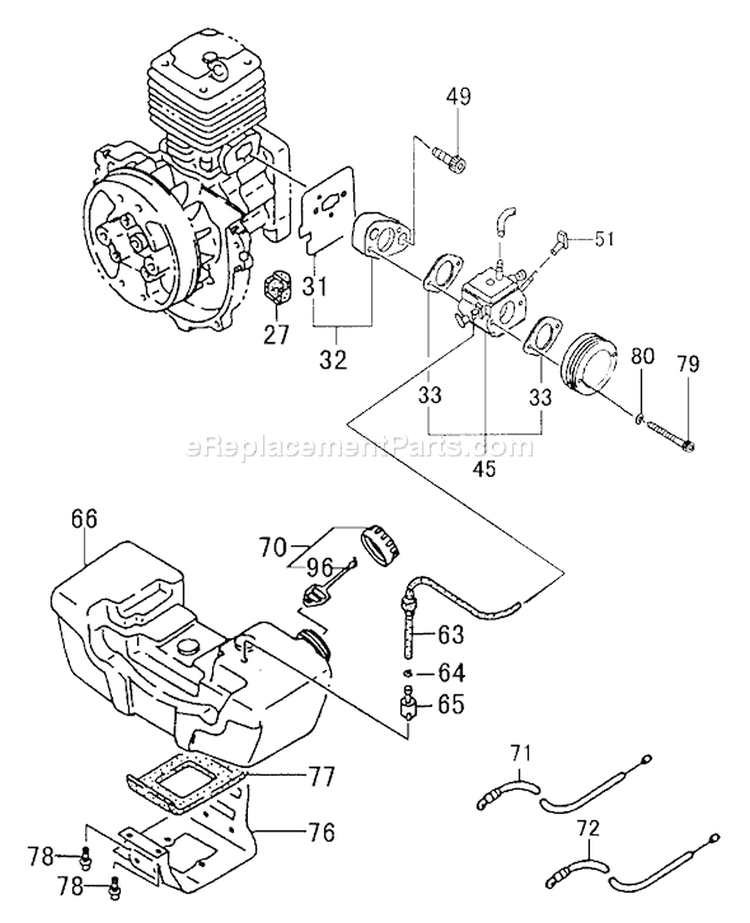 Page F Diagram and Parts List for TC-47R  Tanaka Engine