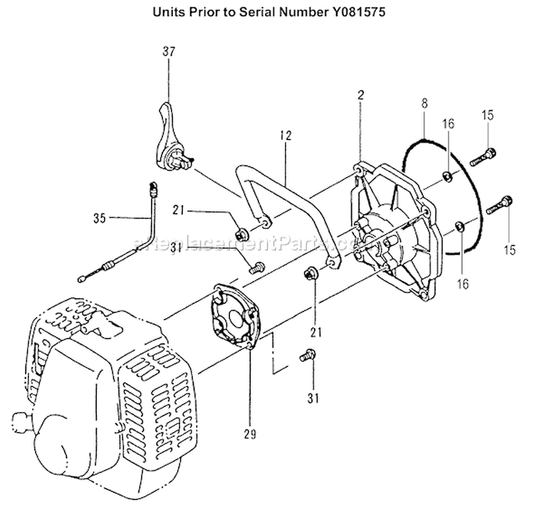 Page H Diagram and Parts List for TCP-210  Tanaka Water Pump