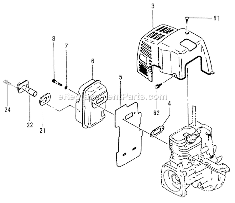 Page I Diagram and Parts List for TCP-210  Tanaka Water Pump
