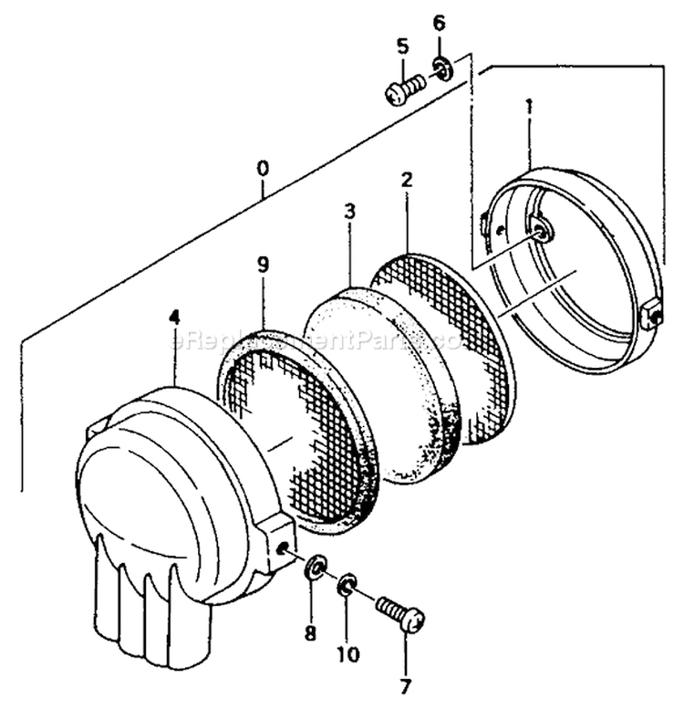 Page A Diagram and Parts List for TCP-381  Tanaka Water Pump
