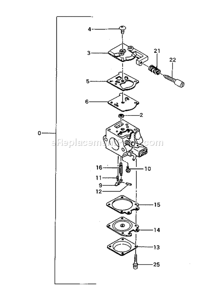 Page A Diagram and Parts List for TCS-3401S  Tanaka Chainsaw