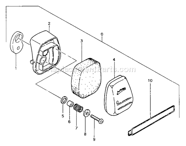 Page A Diagram and Parts List for TED-232  Tanaka Gas Engine Drill