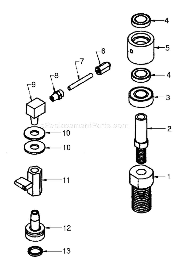 Page L Diagram and Parts List for TED-262HS  Tanaka Gas Engine Drill