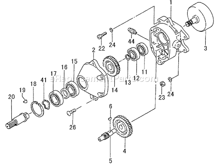 Page H Diagram and Parts List for TED-262HS  Tanaka Gas Engine Drill