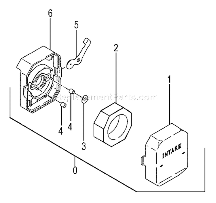 Page A Diagram and Parts List for TED-262  Tanaka Gas Engine Drill
