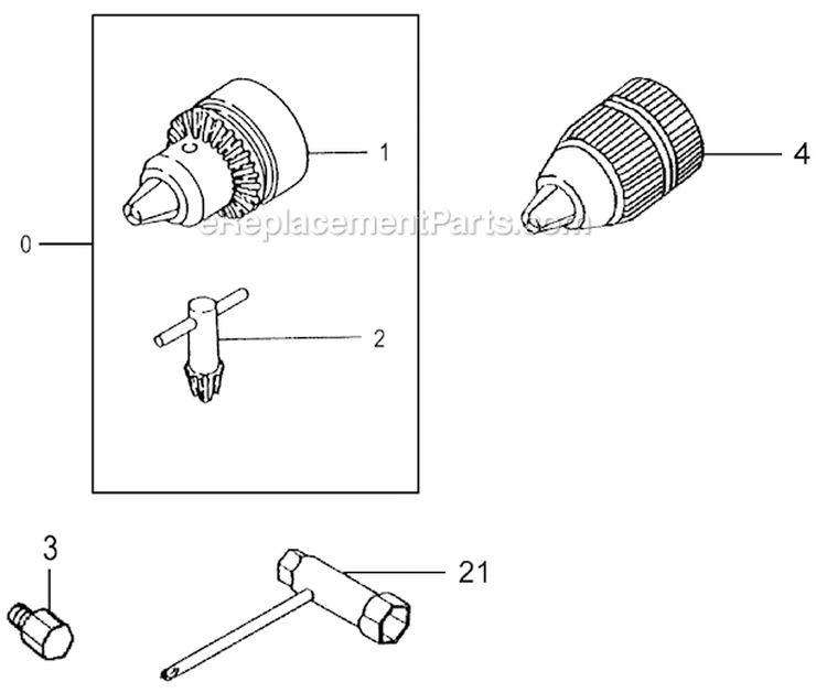 Page I Diagram and Parts List for TED-270PFR  Tanaka Gas Engine Drill