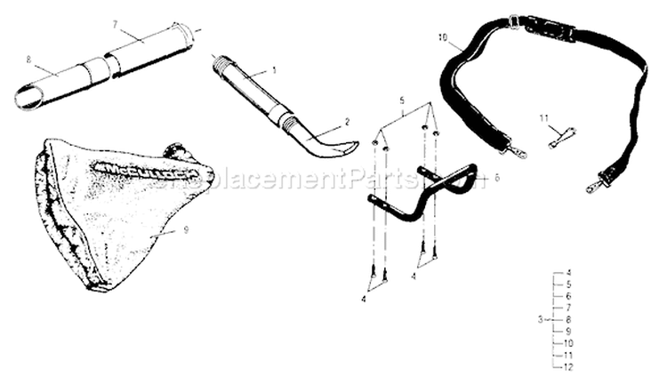 Page A Diagram and Parts List for THB-2400  Tanaka Leaf Blower / Vacuum