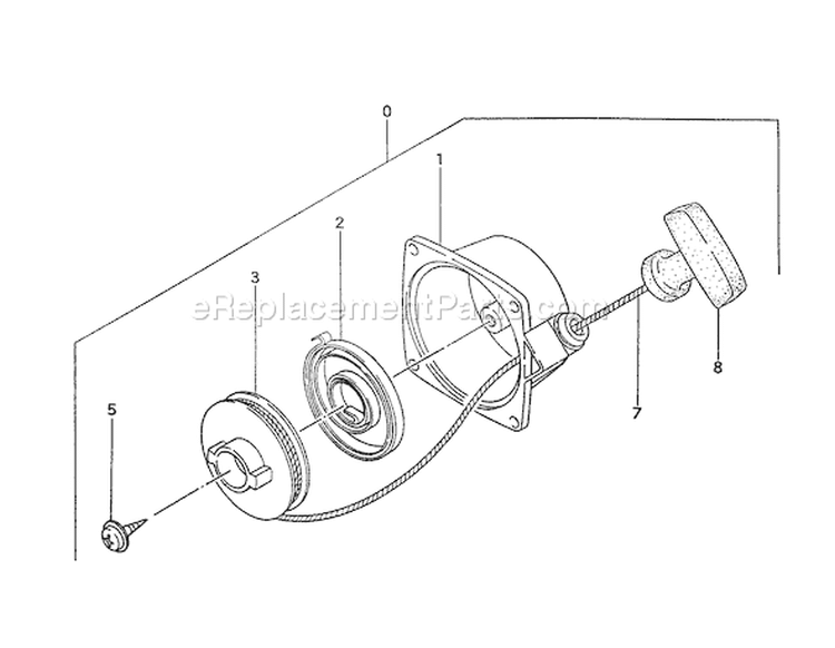 Page J Diagram and Parts List for THB-2510  Tanaka Leaf Blower / Vacuum