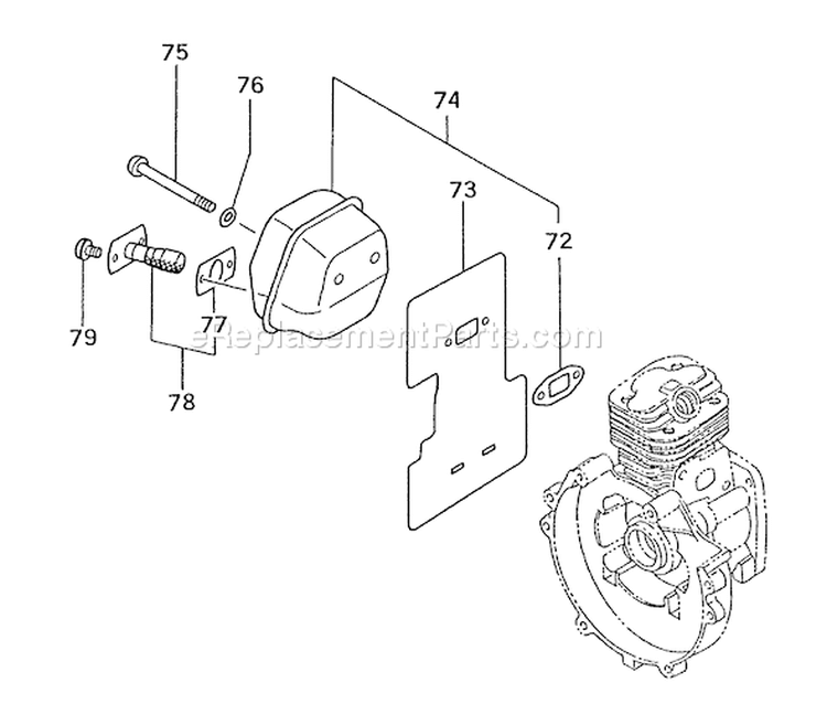 Page I Diagram and Parts List for THB-2510  Tanaka Leaf Blower / Vacuum