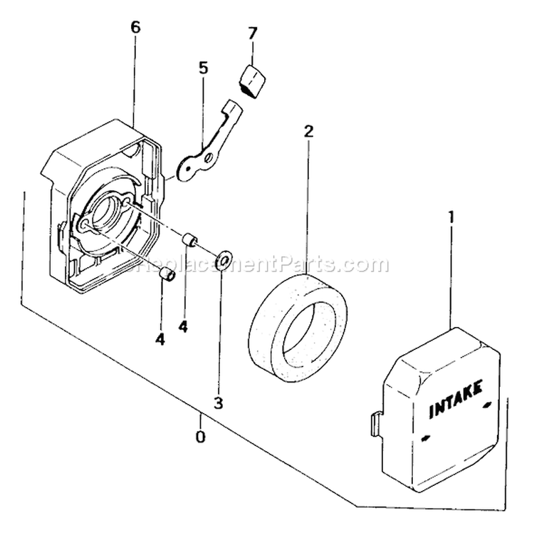 Page A Diagram and Parts List for THB-300  Tanaka Leaf Blower / Vacuum