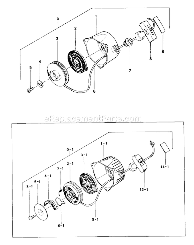 Page G Diagram and Parts List for THB-300  Tanaka Leaf Blower / Vacuum