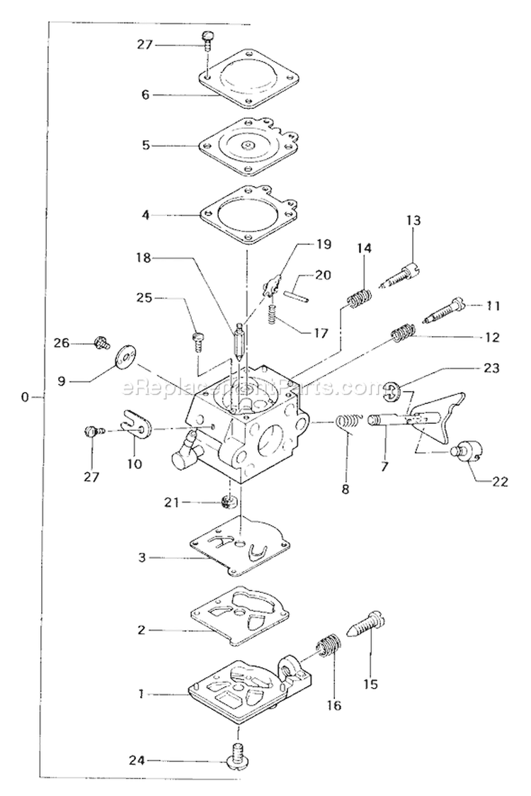 Page B Diagram and Parts List for THT-162  Tanaka Hedge Trimmer