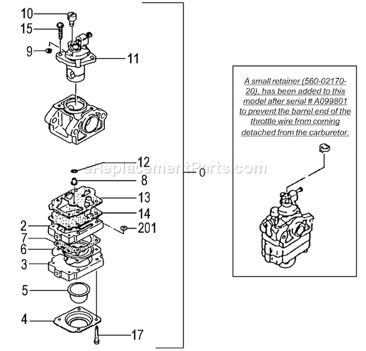 Page A Diagram and Parts List for THT-2000  Tanaka Hedge Trimmer