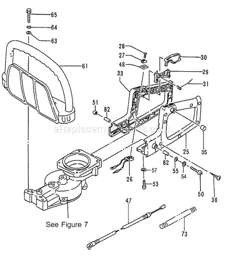 Page G Diagram and Parts List for THT-2000  Tanaka Hedge Trimmer