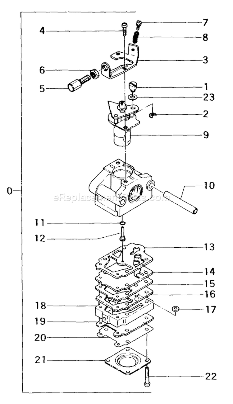 Page B Diagram and Parts List for THT-200  Tanaka Hedge Trimmer