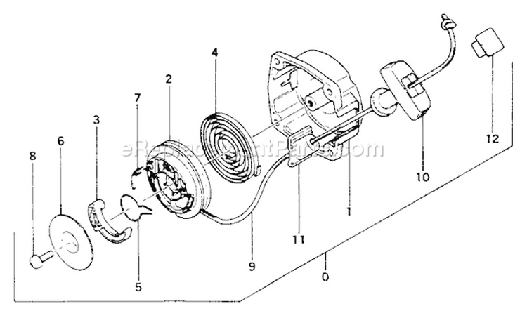 Page G Diagram and Parts List for THT-200  Tanaka Hedge Trimmer
