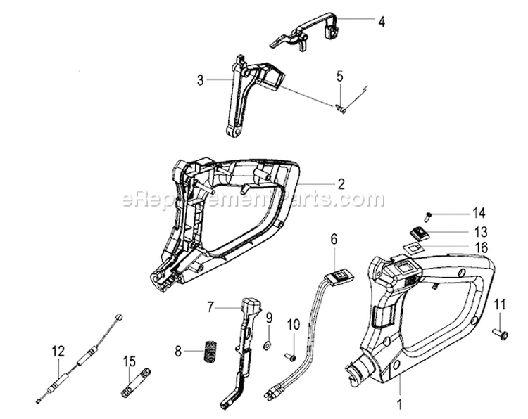 Page H Diagram and Parts List for THT-210S  Tanaka Hedge Trimmer