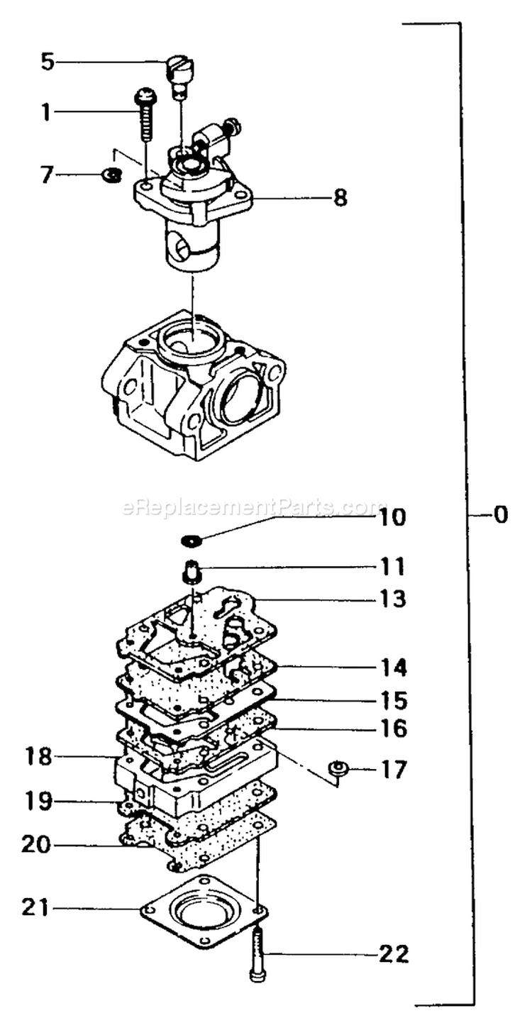 Page A Diagram and Parts List for THT-210  Tanaka Hedge Trimmer