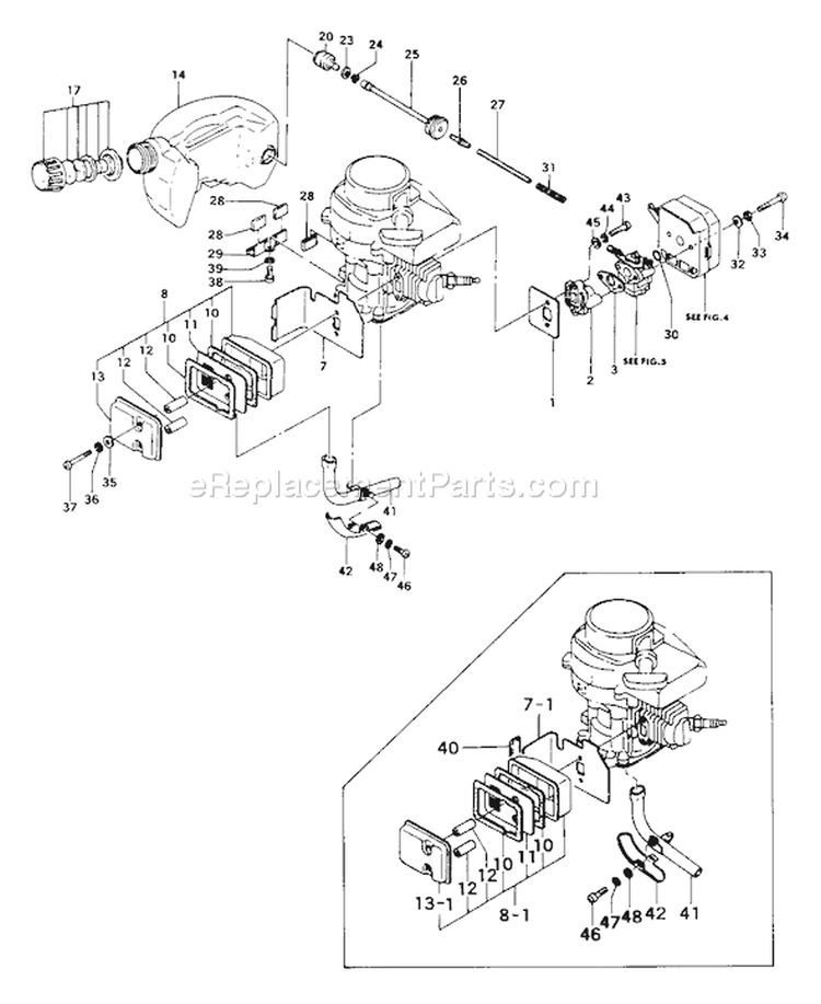 Page D Diagram and Parts List for THT-212  Tanaka Hedge Trimmer