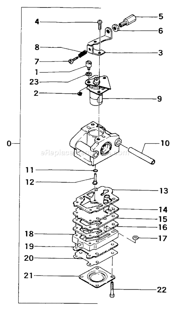 Page B Diagram and Parts List for THT-230  Tanaka Hedge Trimmer