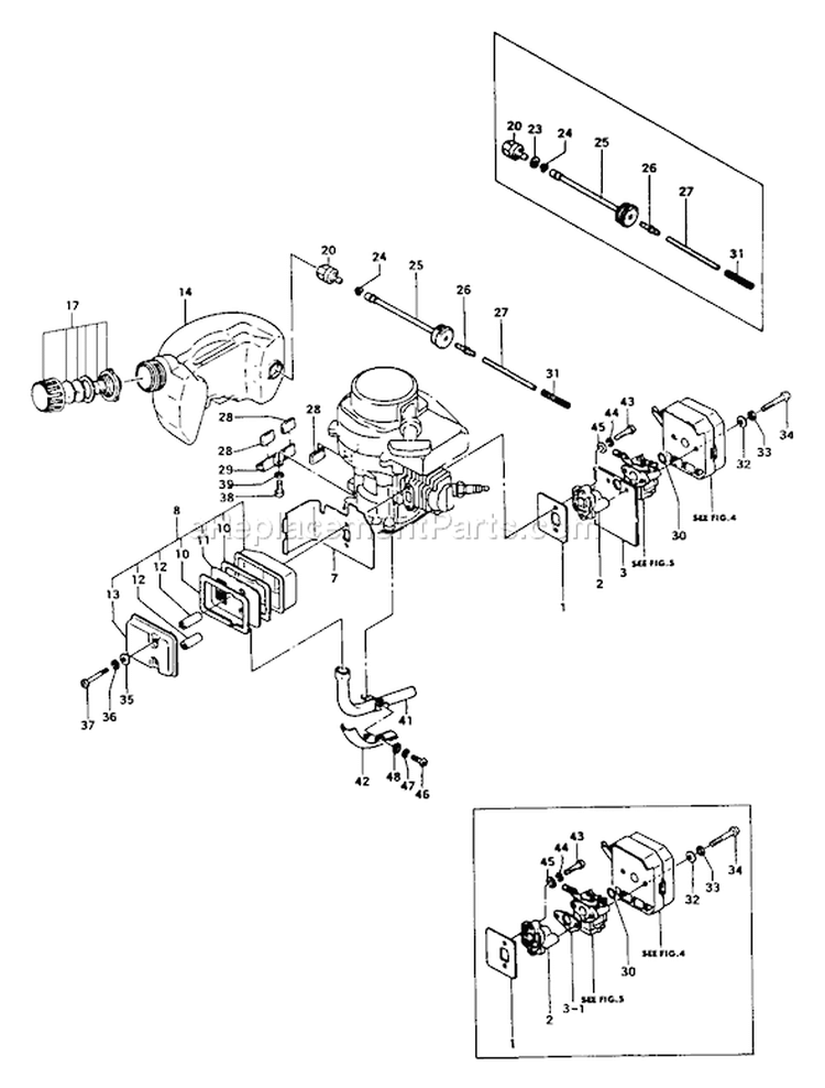 Page D Diagram and Parts List for THT-230  Tanaka Hedge Trimmer