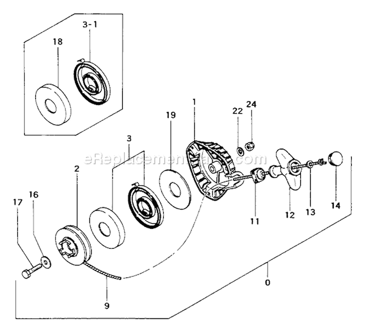Page H Diagram and Parts List for THT-232  Tanaka Hedge Trimmer