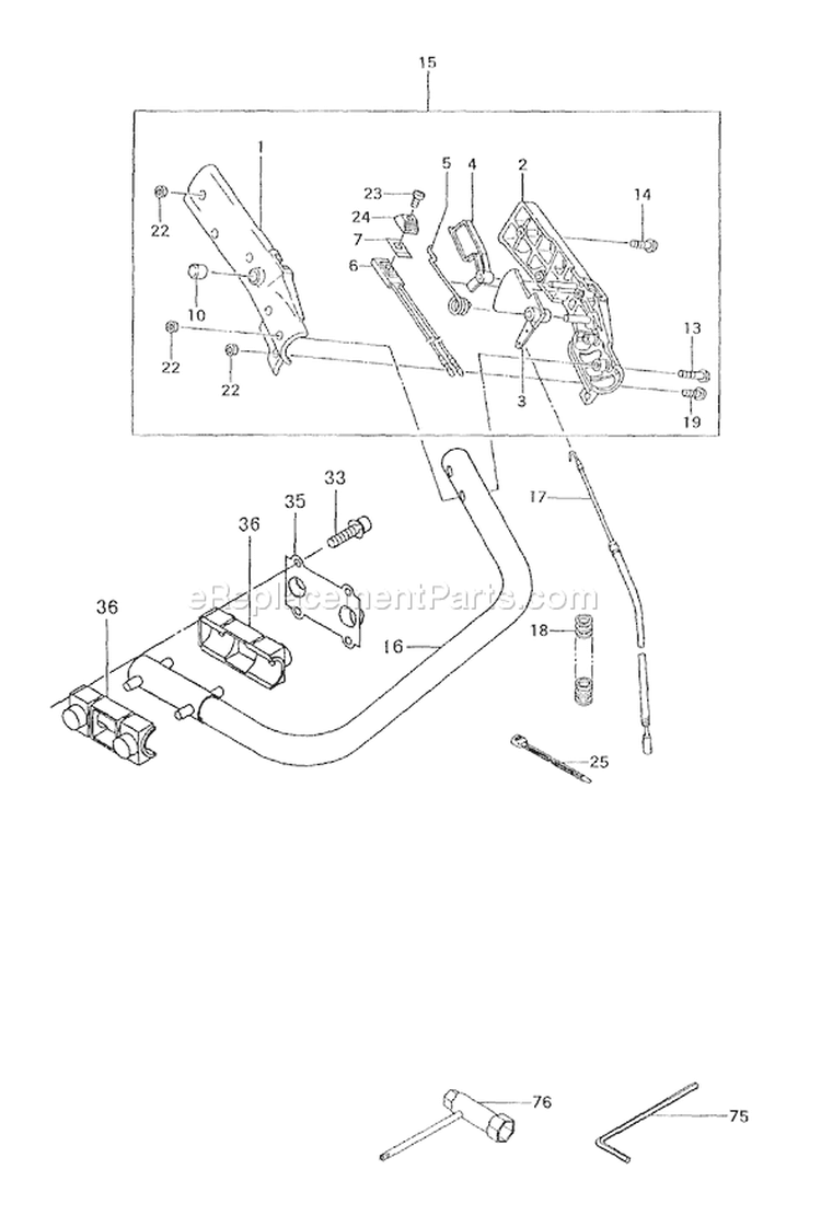 Page I Diagram and Parts List for THT-2530  Tanaka Hedge Trimmer