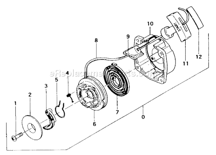 Page H Diagram and Parts List for THT-262  Tanaka Hedge Trimmer