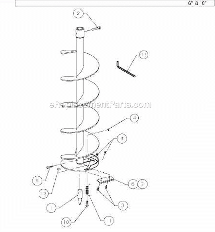 Page J Diagram and Parts List for TIA-302  Tanaka Auger
