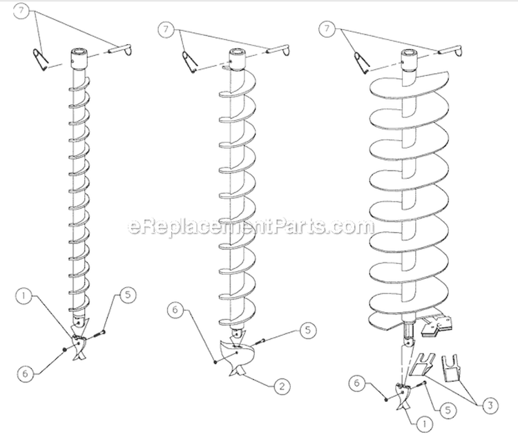 Pengo Bits Diagram and Parts List for TIA-305  Tanaka Auger