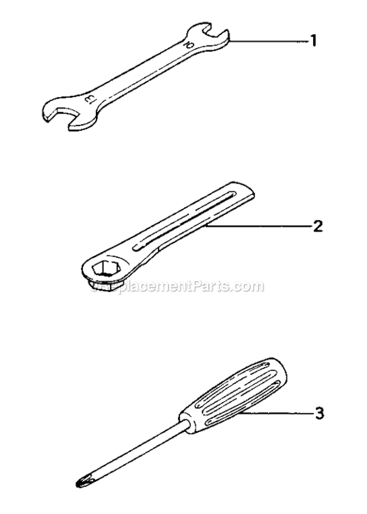 Tools Diagram and Parts List for TIA-305  Tanaka Auger