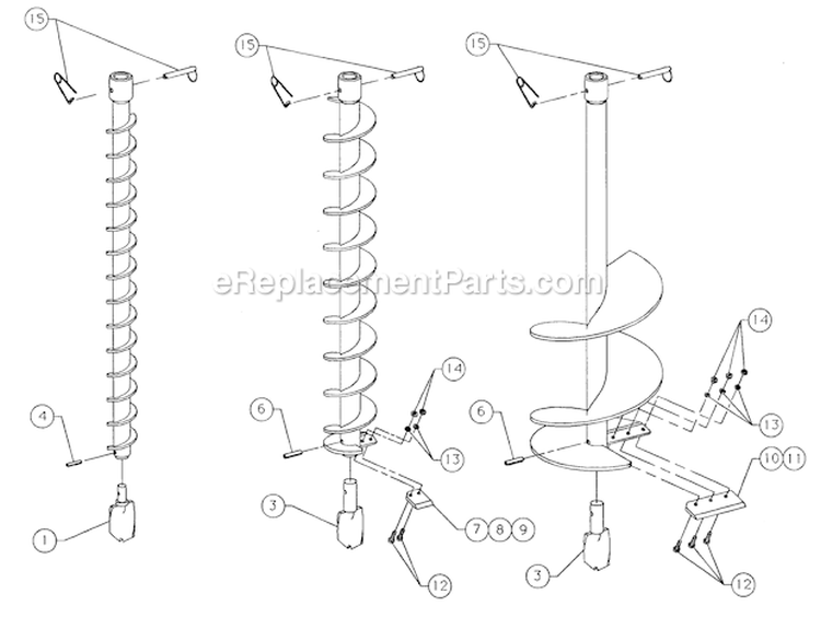 Page G Diagram and Parts List for TIA-340  Tanaka Auger