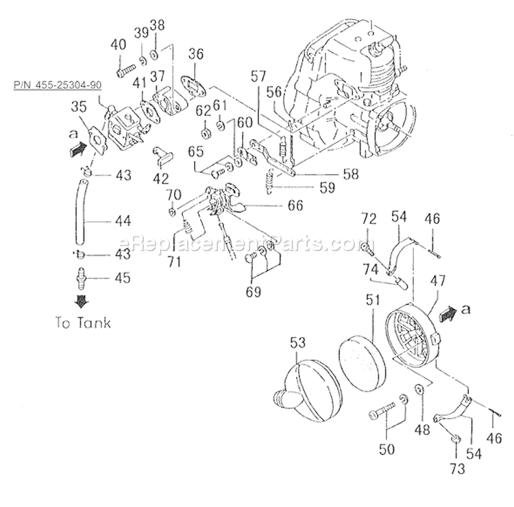 Page A Diagram and Parts List for TLE-550  Tanaka Edger