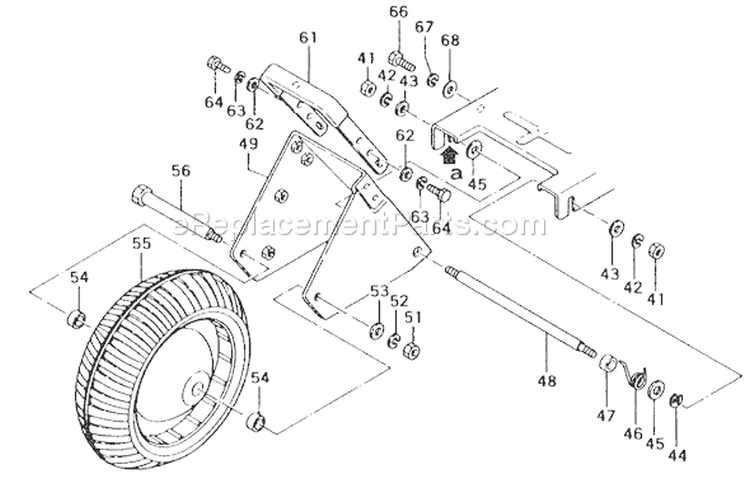 Page J Diagram and Parts List for TLE-550  Tanaka Edger