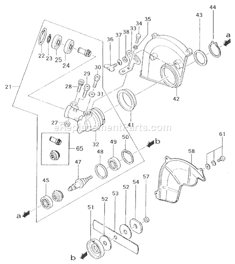 Page L Diagram and Parts List for TLE-550  Tanaka Edger