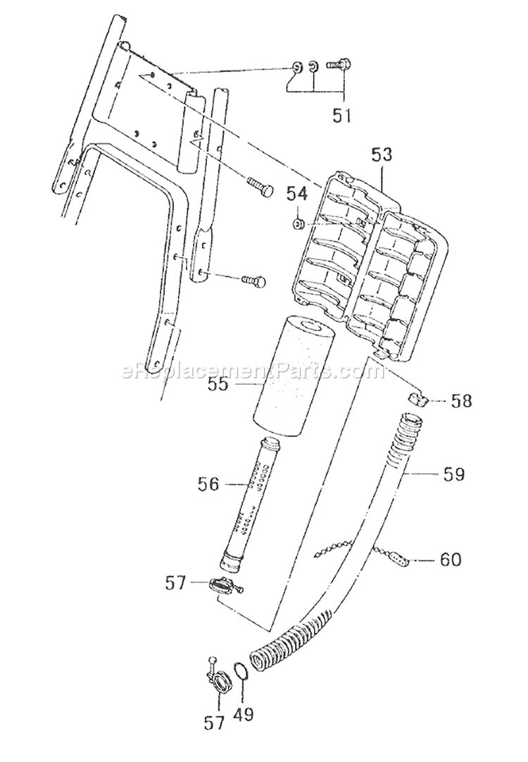 Page O Diagram and Parts List for TLE-550  Tanaka Edger