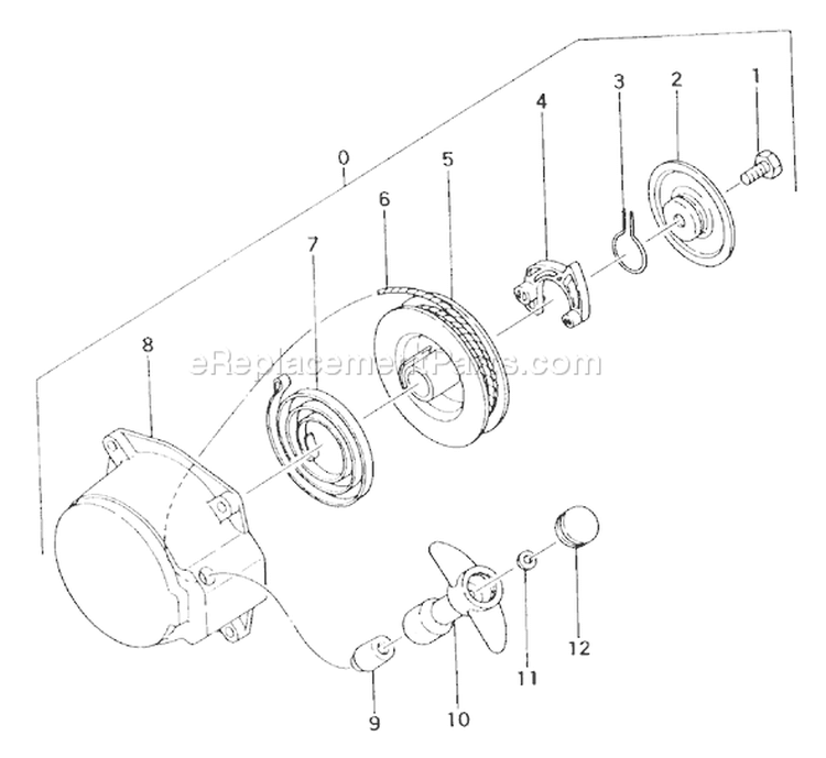 Page R Diagram and Parts List for TLE-550  Tanaka Edger