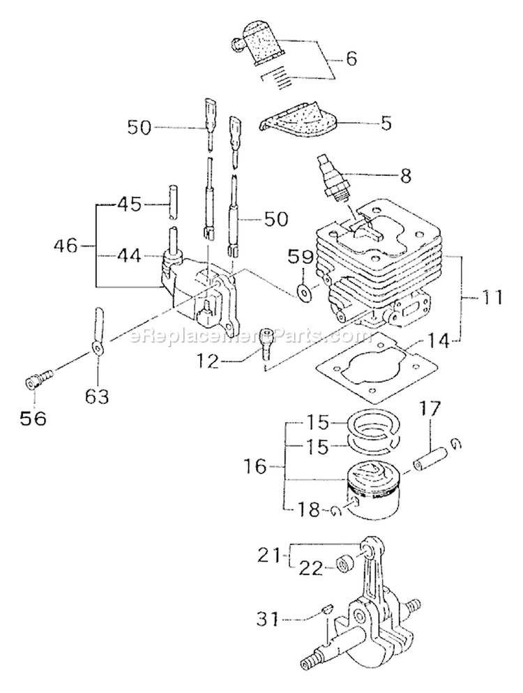 Page E Diagram and Parts List for TPB-400GX  Tanaka 