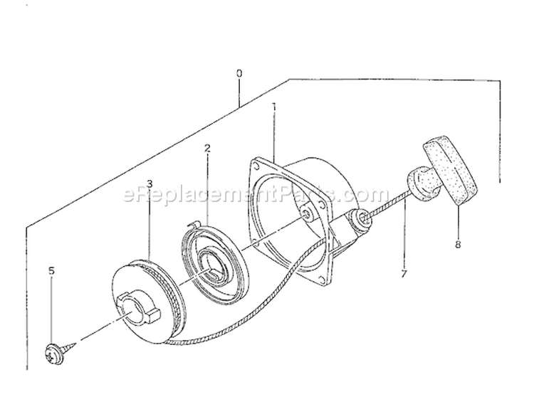 Page H Diagram and Parts List for TPE-2510  Tanaka Edger