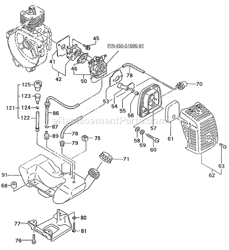 Page F Diagram and Parts List for TPE-270PF  Tanaka Edger