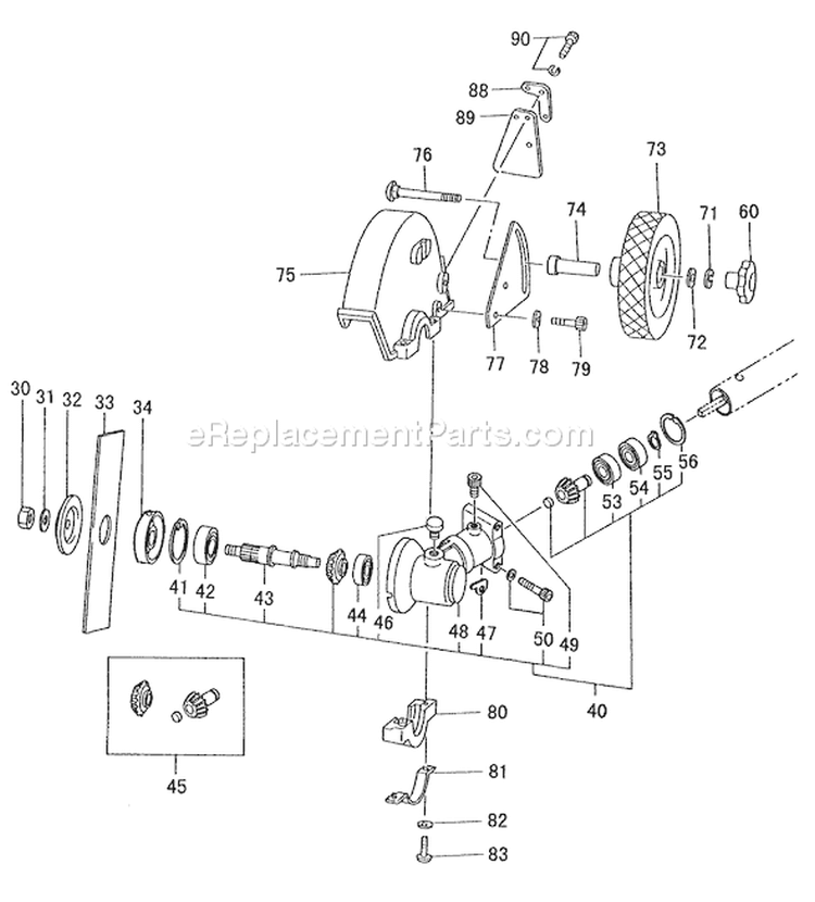 Page G Diagram and Parts List for TPE-270PN  Tanaka Edger