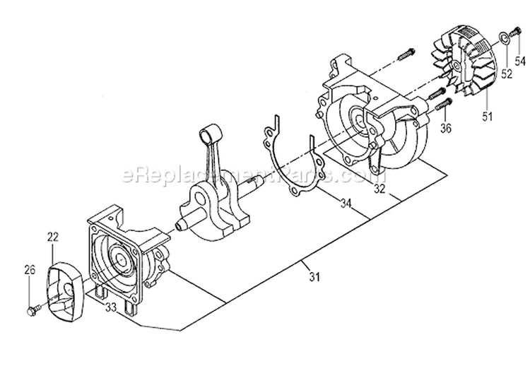 Page N Diagram and Parts List for TPH-2501  Tanaka Hedge Trimmer